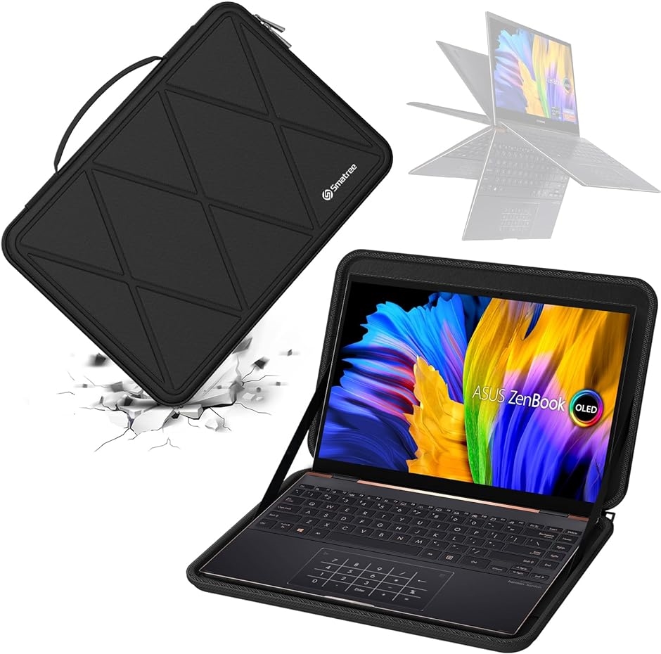 ハードEVA保護スリーブケース S( Black-For ASUS 13.3インチ, For ASUS 13.3インチ(X8028))