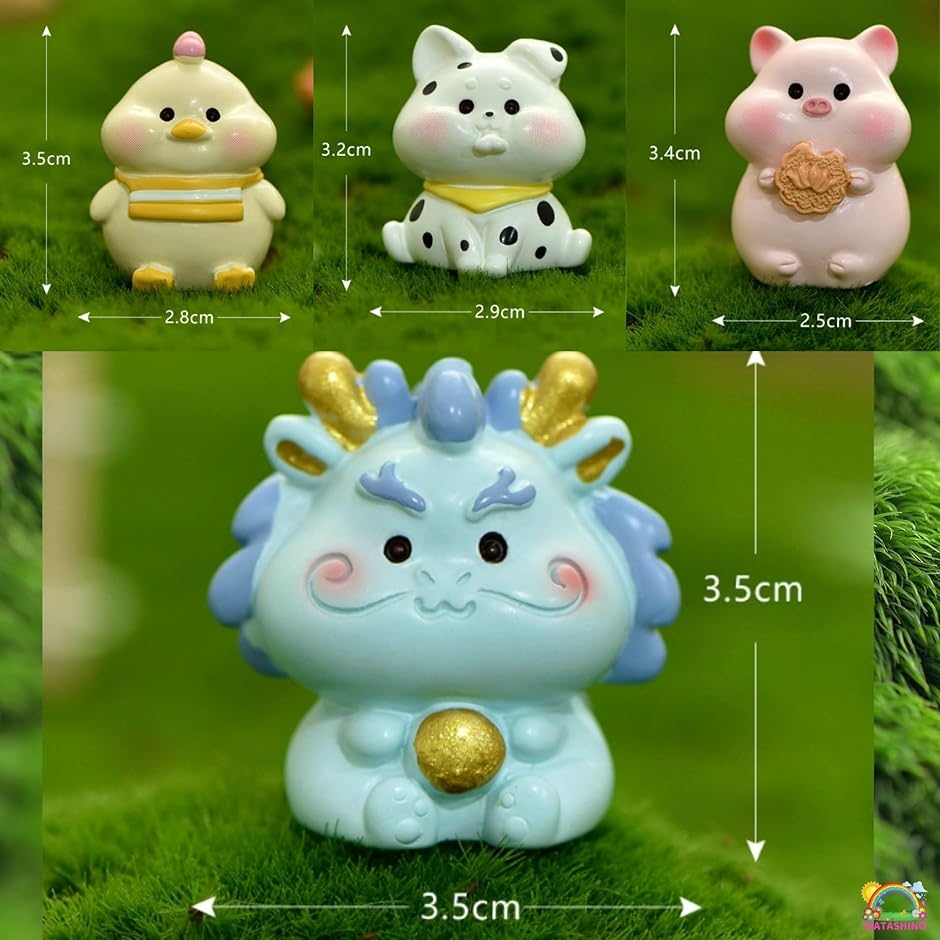 動物フィギュア ミニチュア ミニ置物 テラリウム 多肉植物 苔 箱庭