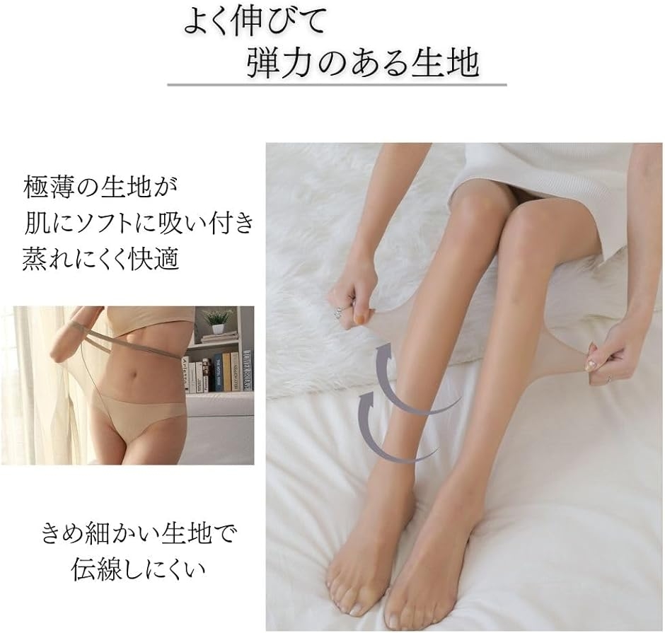 0デニール オールスルーストッキング 超極薄 ...の詳細画像2