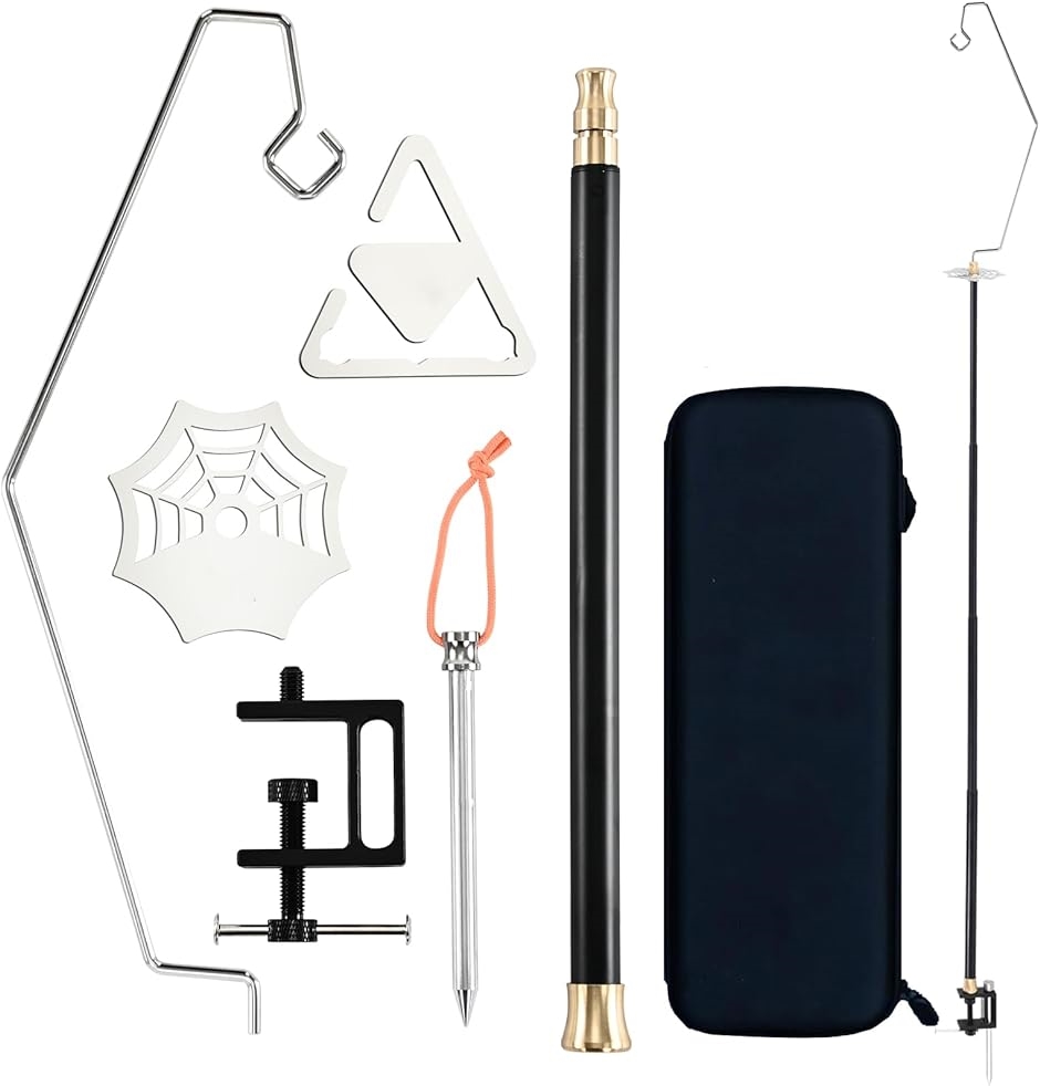 Lezalic 多機能ランタンスタンド テーブル 固定 ツールハンガー 67cm