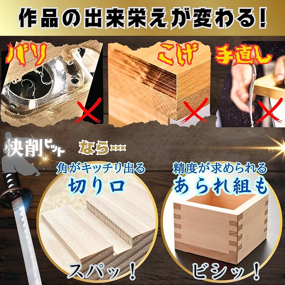 快削 ビット トリマー ルーター 6mm x 25mm スパイラル アップ ＆ ダウン カット(シルバー,  6mmx25mm) | ブランド登録なし | 06