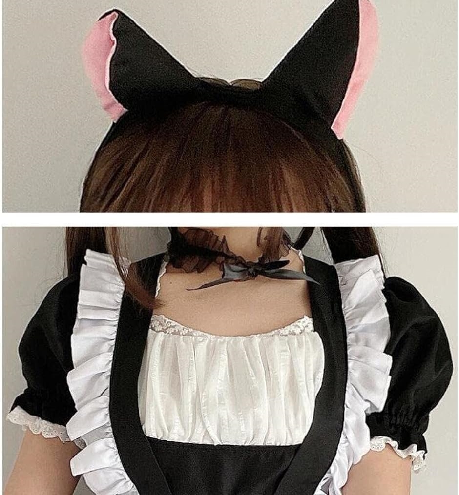 メイド服 コスプレ カチューシャ チョーカー ハロウィン 学園祭