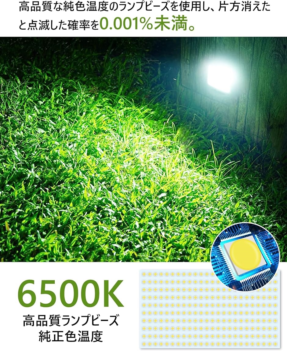 投光器 led 屋外 100v 防水 作業灯 100W 15000lm 6500K 昼光色