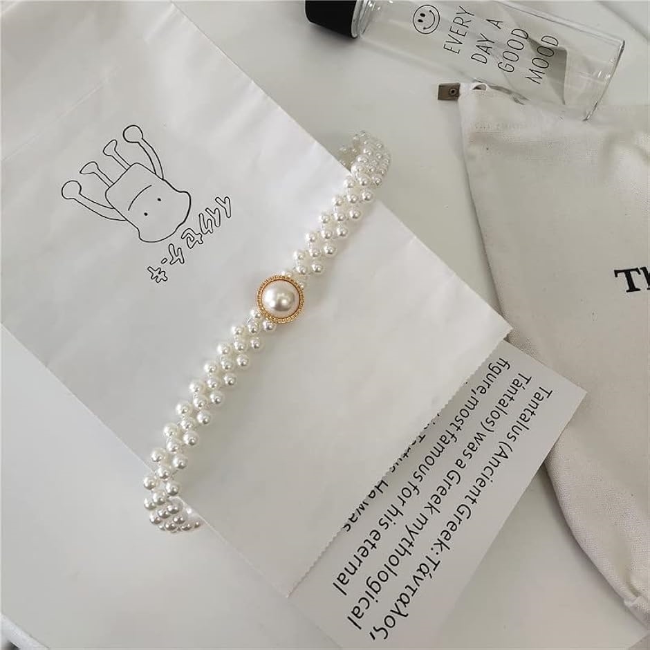 パールベルト サッシュベルト レディース ゴム...の詳細画像3