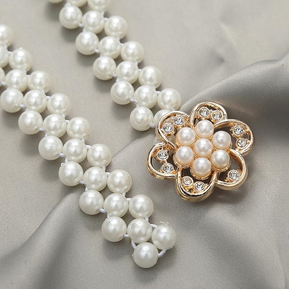 パールベルト サッシュベルト レディース ゴム...の詳細画像3