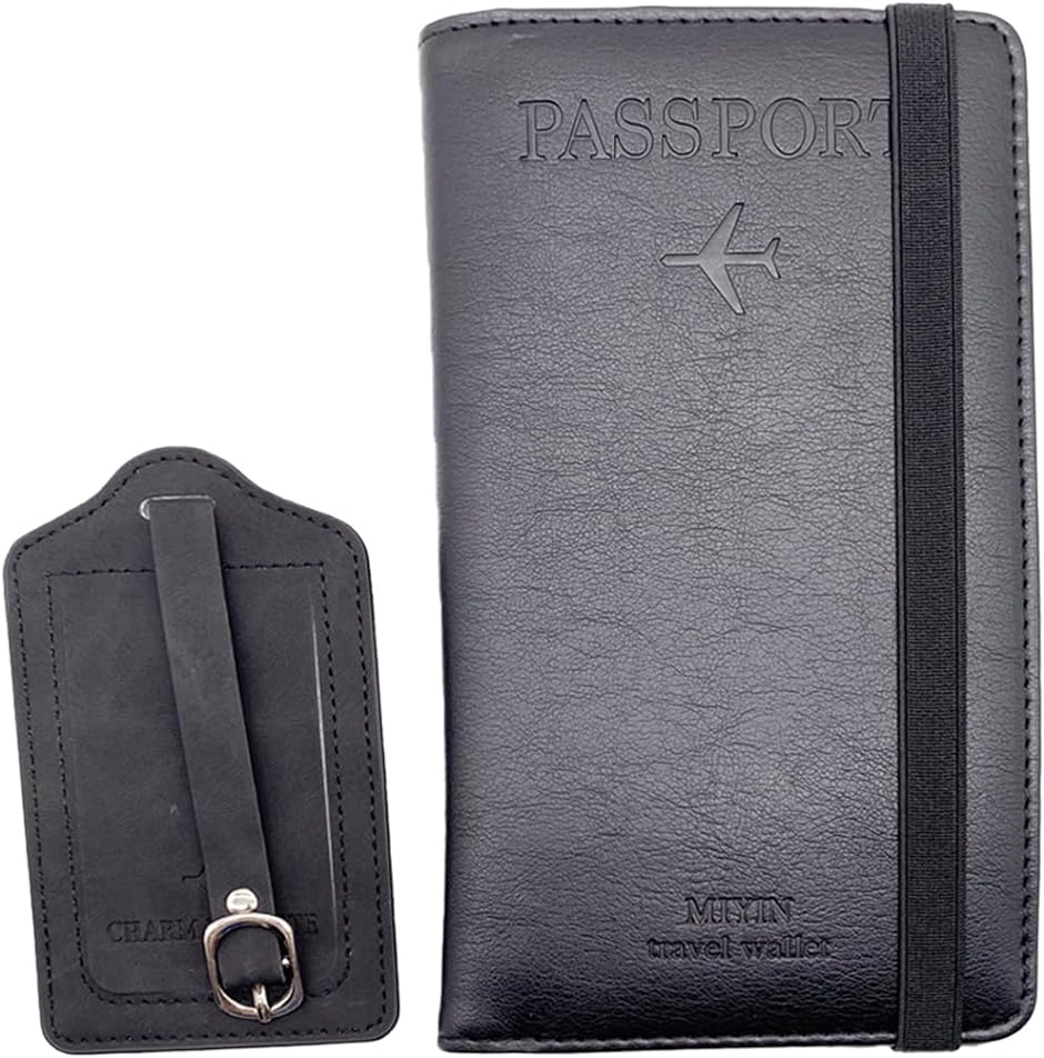 スタートサイド パスポートケース パスポートカバー パスポートケースホルダー スキミング防止 予防対策( Black,  Large)｜horikku