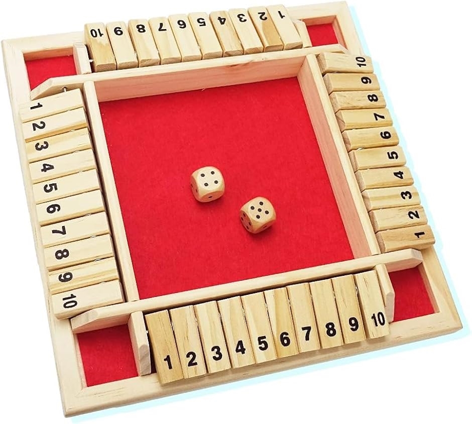木製ボードゲーム 2-4人用 Amazon | シャットザボックス 数字 ボードゲーム 2-4人プレイ