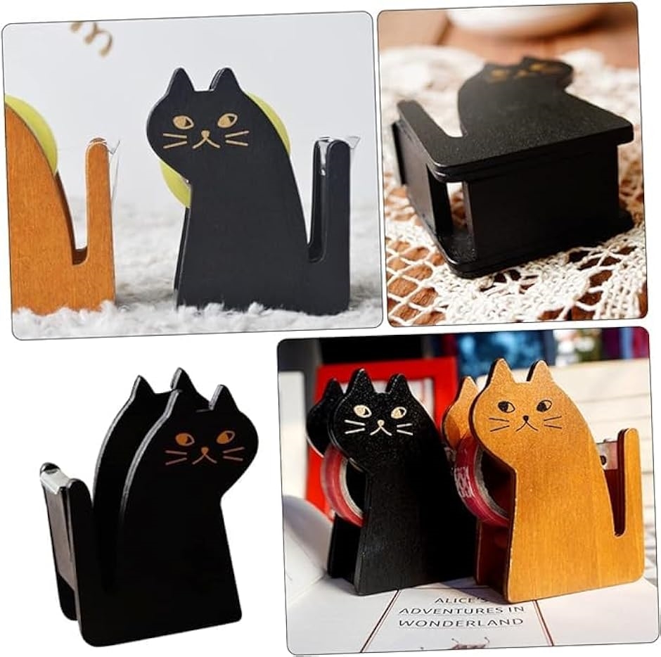 テープカッター セロテープカッター台 テープ切り ねこ テープ