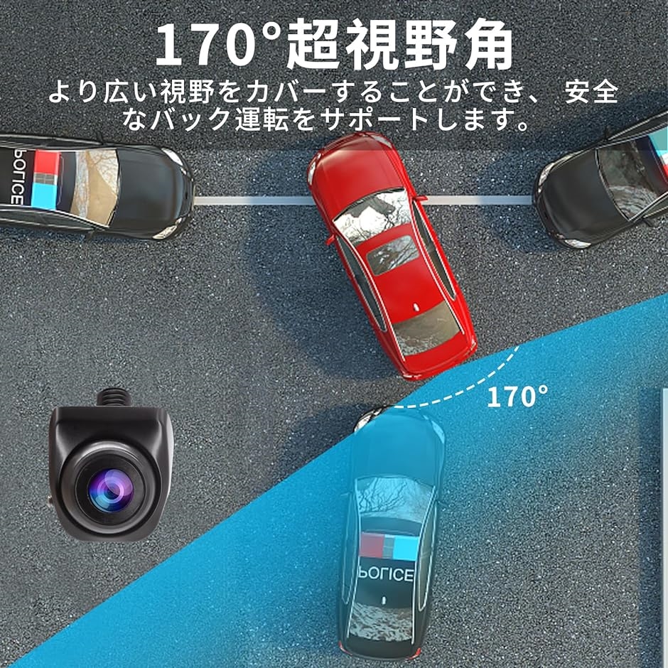 AHD 1080P 4.3インチLCDバックモニター バックカメラモニターセット