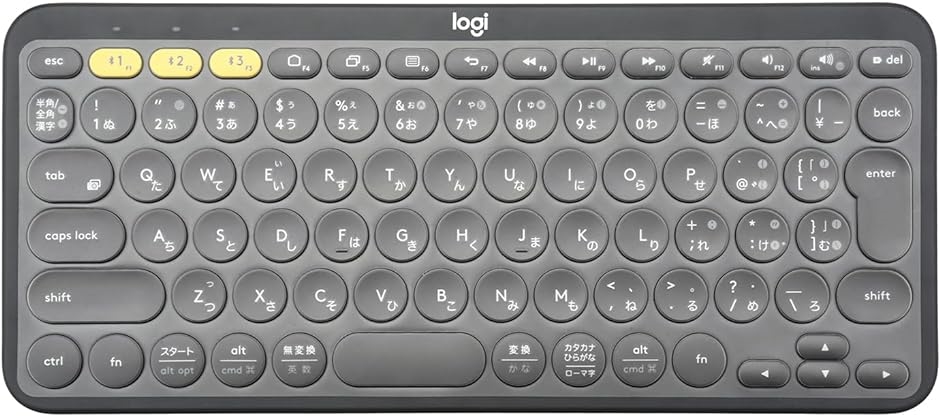 ロジクール K380 Pebble Keys 2 K380s 用 キーボードカバー 対応 日本語JIS配列( Logi K380)