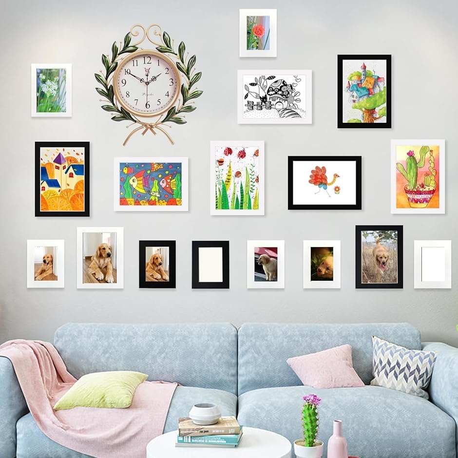 展示用 フォトフレーム 6個セット アートフレーム 壁掛け 厚紙製 超