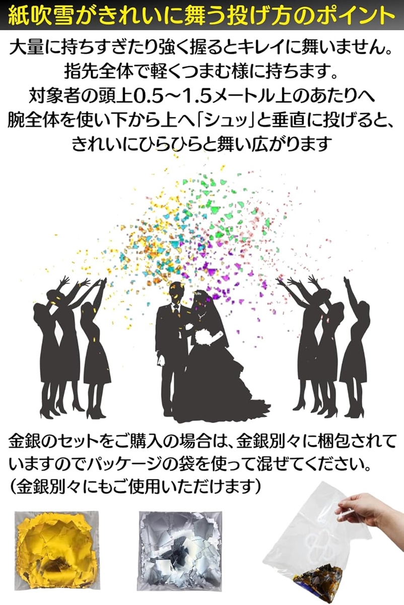 紙吹雪 キラキラ コンフェッティ 大容量 業務用 舞台 ライブ イベント