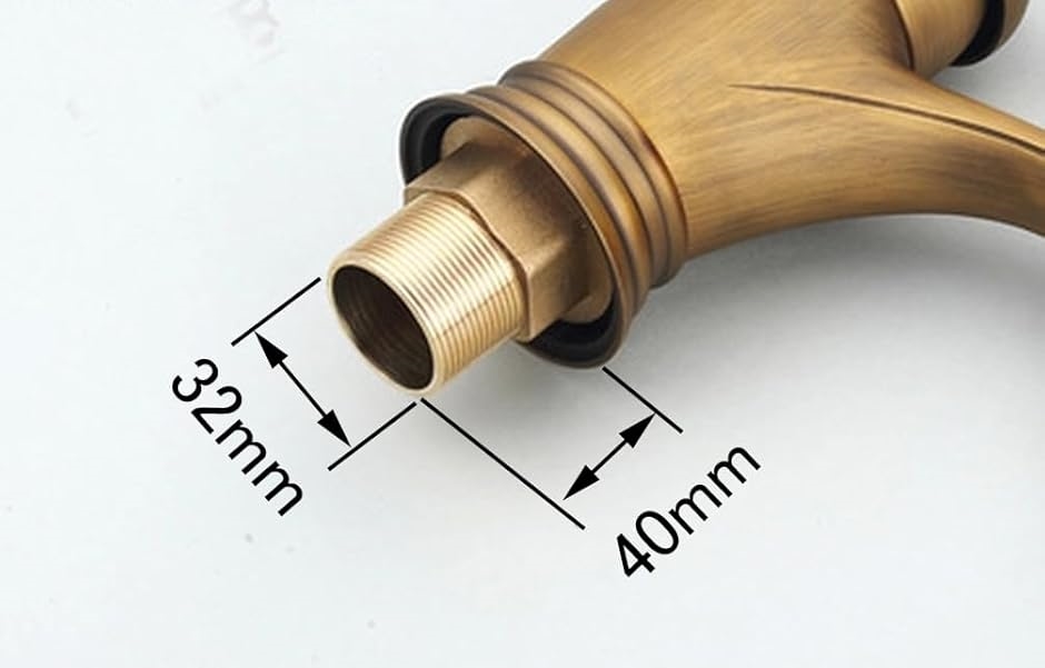 洗面用 アンティーク 混合水栓 蛇口 シングルレバー 14cm レトロ 手洗いボウル用 洗面台 水道 SK241(ショート)の画像
