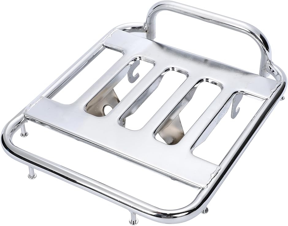 互換品】ホンダ 用 スーパーカブ リアキャリア HONDA(シルバーメッキ