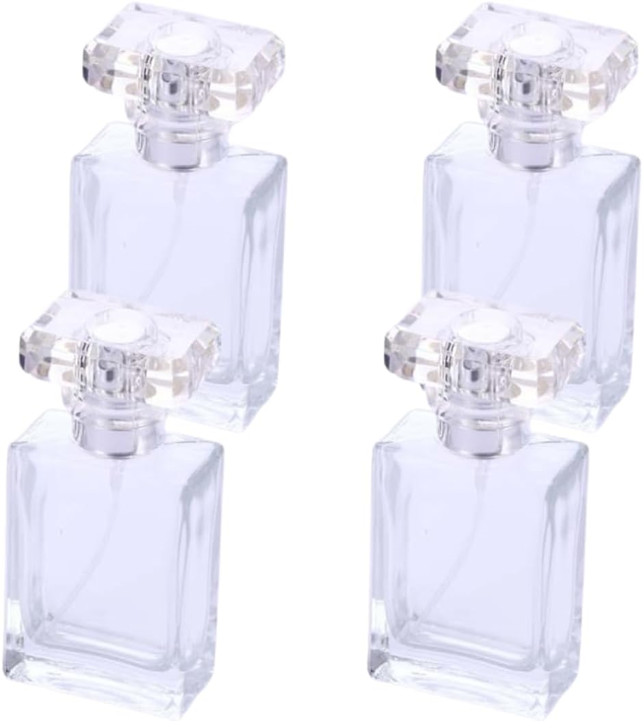 香水アトマイザー ガラス 詰め替え 香水瓶 携帯用 4個セット
