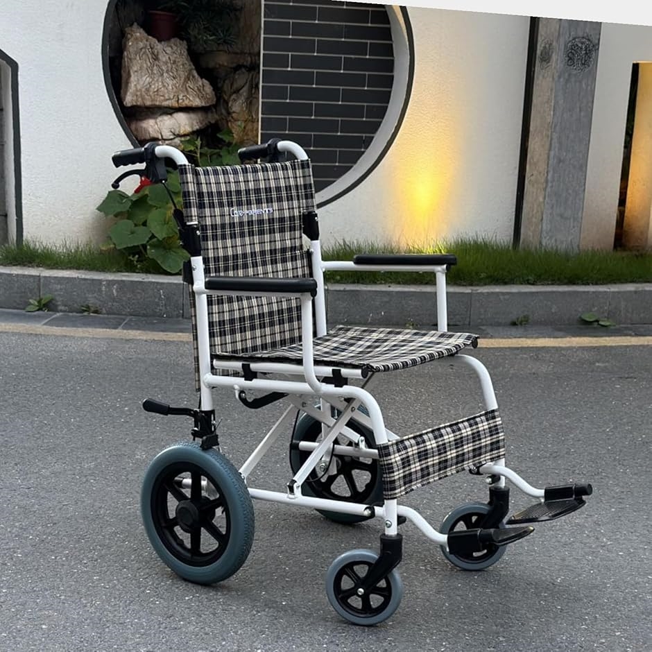 簡易軽量車椅子 介助式車イス アルミ製 折りたたみ車椅子 自用と 簡易軽量車椅子 介助式車イス アルミ製 折りたたみ車椅子 自用と