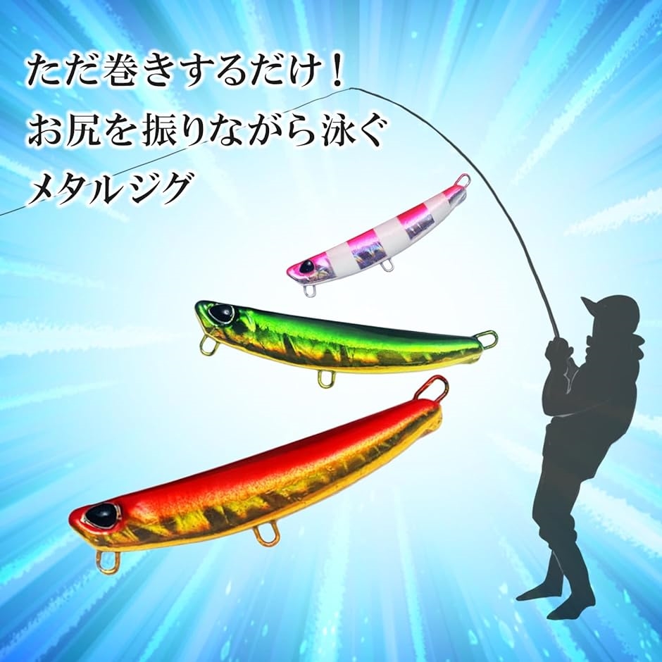 メタルジグ セット ルアー ルアーセット ジグヘッド 釣り道具 5個セット( 15.00)｜horikku｜02