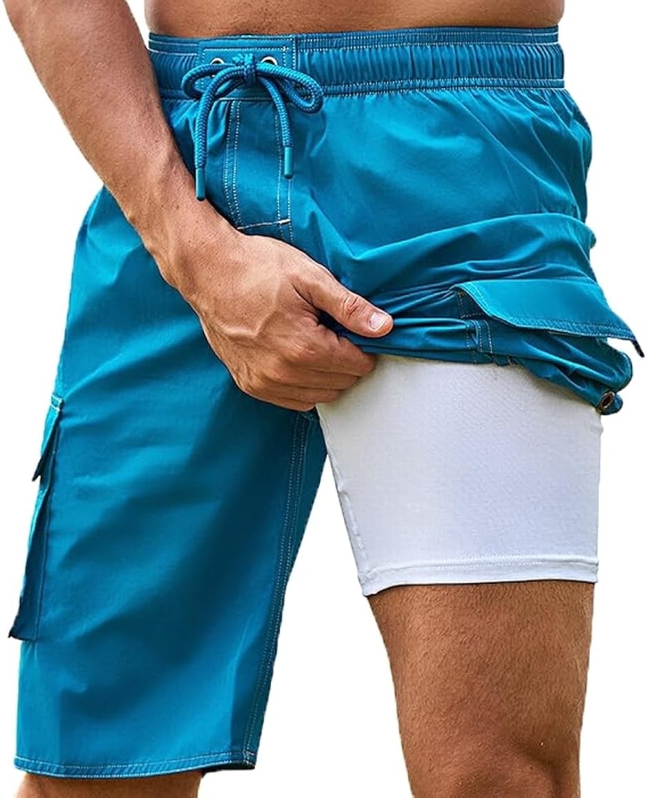 水着 メンズ サーフパンツ 4WAYストレッチ仕様 オシャレ ゆったり 丈