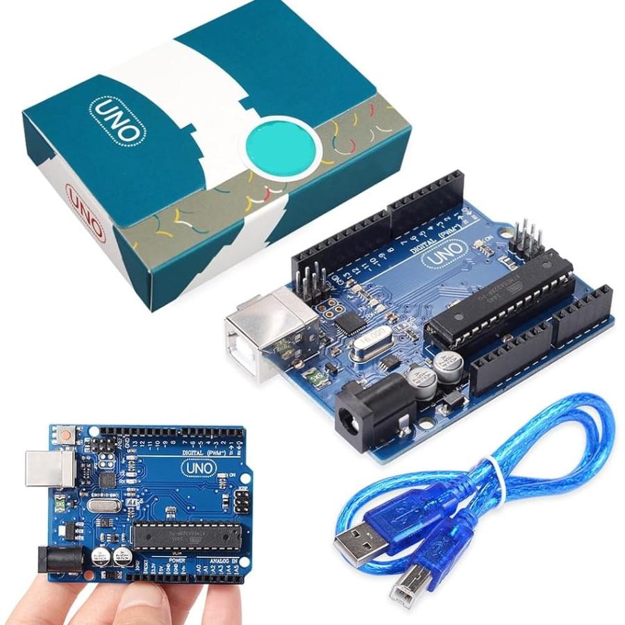互換 Arduino UNO R3 マイコンボード ATmega328P + ATMEGA16U2 開発ボード( 青)｜horikku｜06