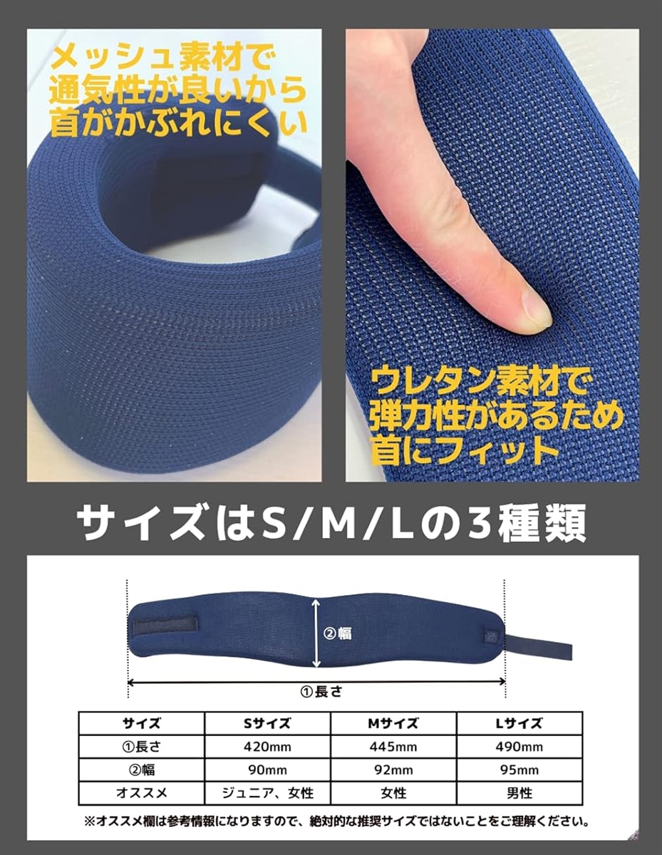 メディカルネックサポーター ネイビー 首 コルセット 頚椎カラー