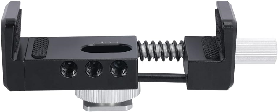 スマホクランプ ホルダー コールド シュー マウント アダプター付き