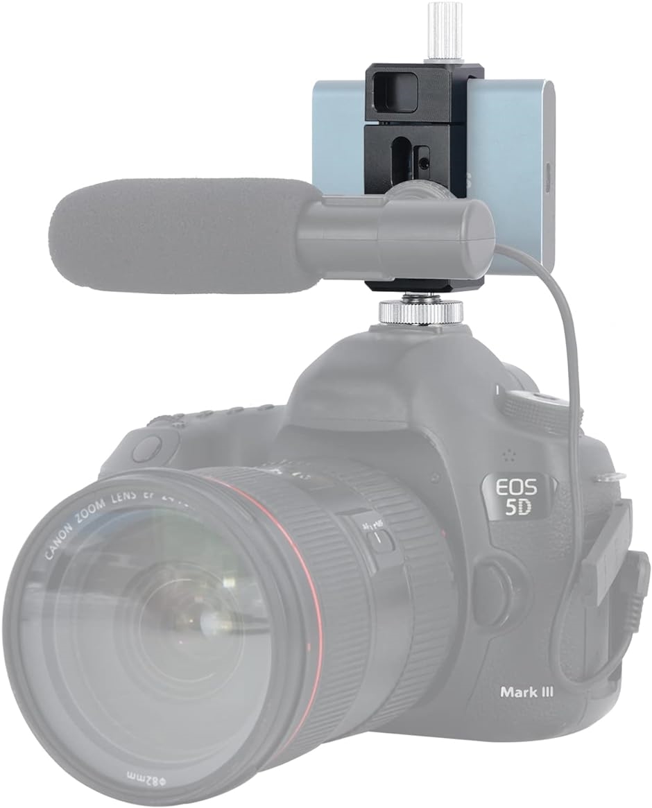 スマホクランプ ホルダー コールド シュー マウント アダプター付き