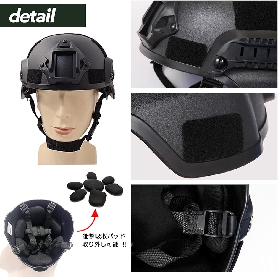 サバゲー ヘルメット タクティカル 装備 コスプレ 迷彩 軽量