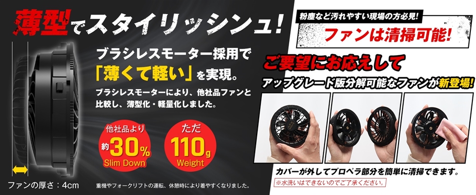 爆風‼️ファンバッテリーセット　空調服用　40V 30000mAh 6段階風量調整 Amazon.co.jp: 【2025暴風新登場40V/30000mAh】空調作業服
