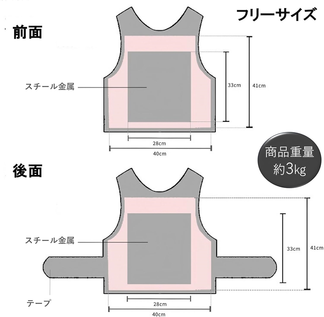 収納袋付き 前面 後面 フルカバー チョッキ DIY 大工 釣り 防犯 サバイバル フリーサイズ ベスト MDM(ブラック) : スピード発送 ...