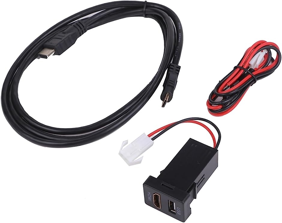 トヨタ用 Aタイプ HDMI USB ポート スイッチ ホール パネル ヴェルファイア( カラー 消音 プロジェクター HID ハロゲ)｜horikku