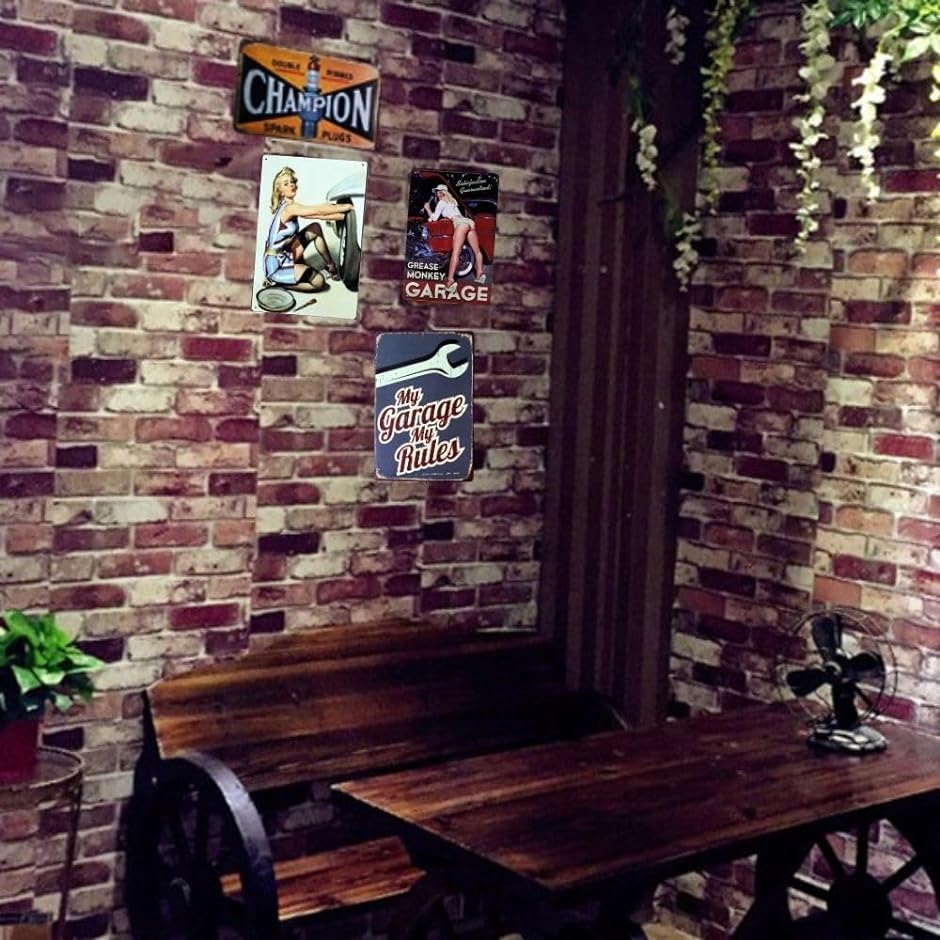 ブリキ看板 アメリカン ガレージ 壁掛け プレート 雑貨 インテリア