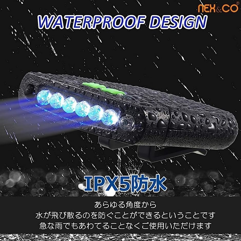 充電式 キャップライト 帽子ライト クリップ モーションセンサー LED 防水 軽量 明るい( Black,  Medium-1個入り)｜horikku｜04