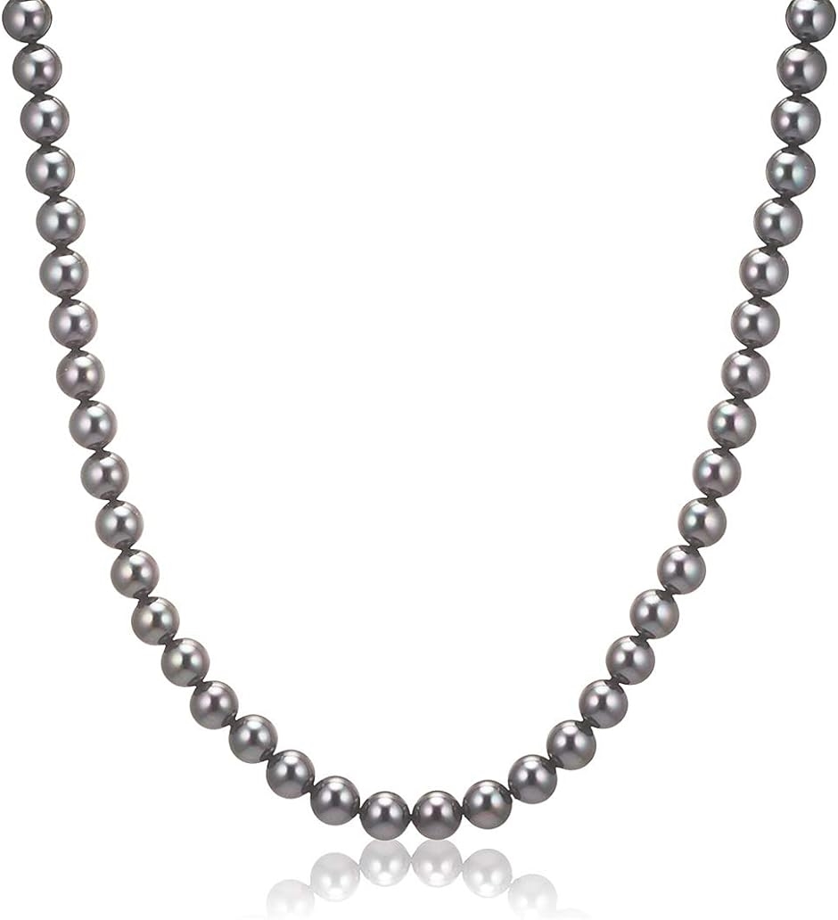 人工真珠の高級品 ナチュラルな質感 パールネックレス 冠婚葬祭 本真珠( ［01-03］ ［ブラック］,  ［04］ 全長47cm)