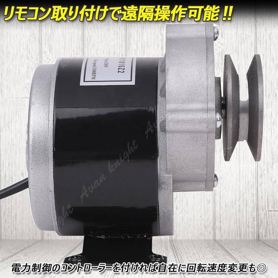 12V ギヤ 減速 モーター 12V 250W プーリー（ベルトタイプ） Amazon.co.jp: ギヤ 減速 モーター 250W 自転車 改造 車 電動