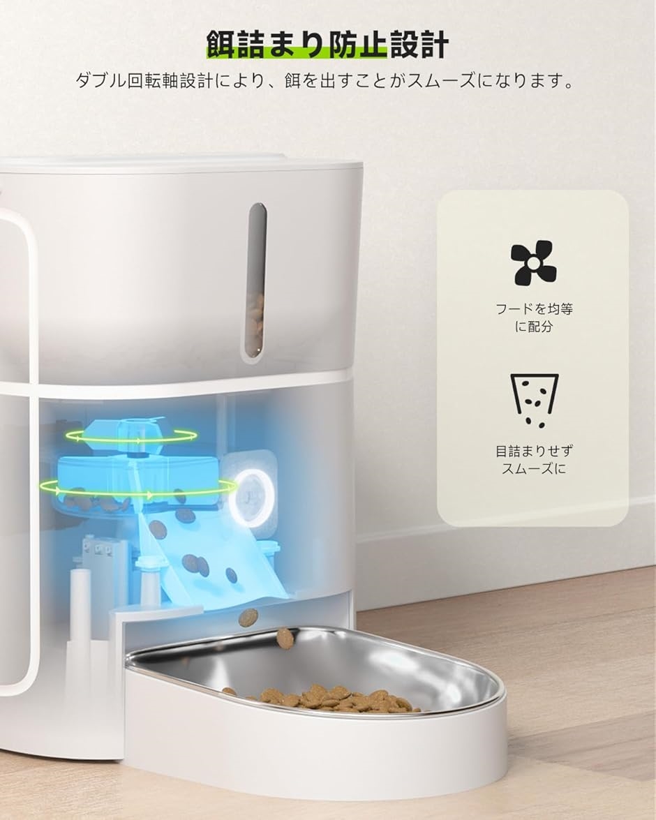 ペット用自動シート Wi-Fi接続 自動給餌器 WiFi スマホ遠隔操作 2WAY給電 自動餌やり機 ペット