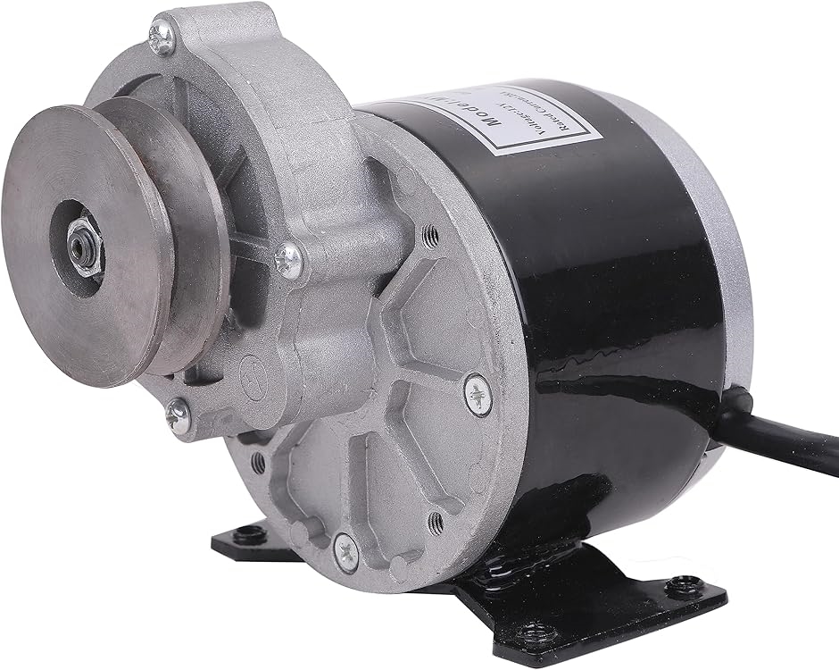 12V ギヤ 減速 モーター 12V 250W プーリー（ベルトタイプ） ギヤ 減速 モーター 12V 250W 自転車 バイク スクーター 電動