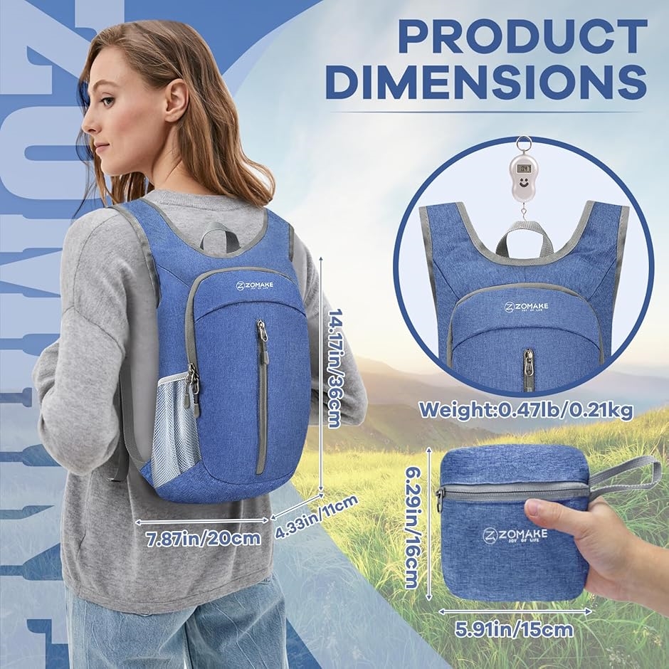折りたたみリュック 10L 小型 アウトドアバック リュックサック 防水