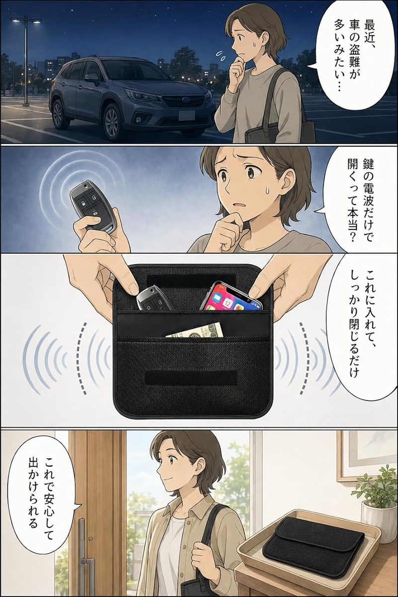 電波遮断ポーチ スマホ スマートキー RFID...の詳細画像3