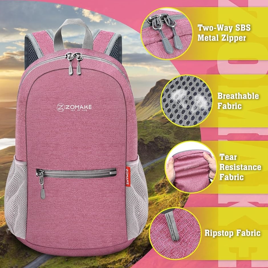 折りたたみリュック アウトドアバック 10L 小型 超軽量 防水 アタック