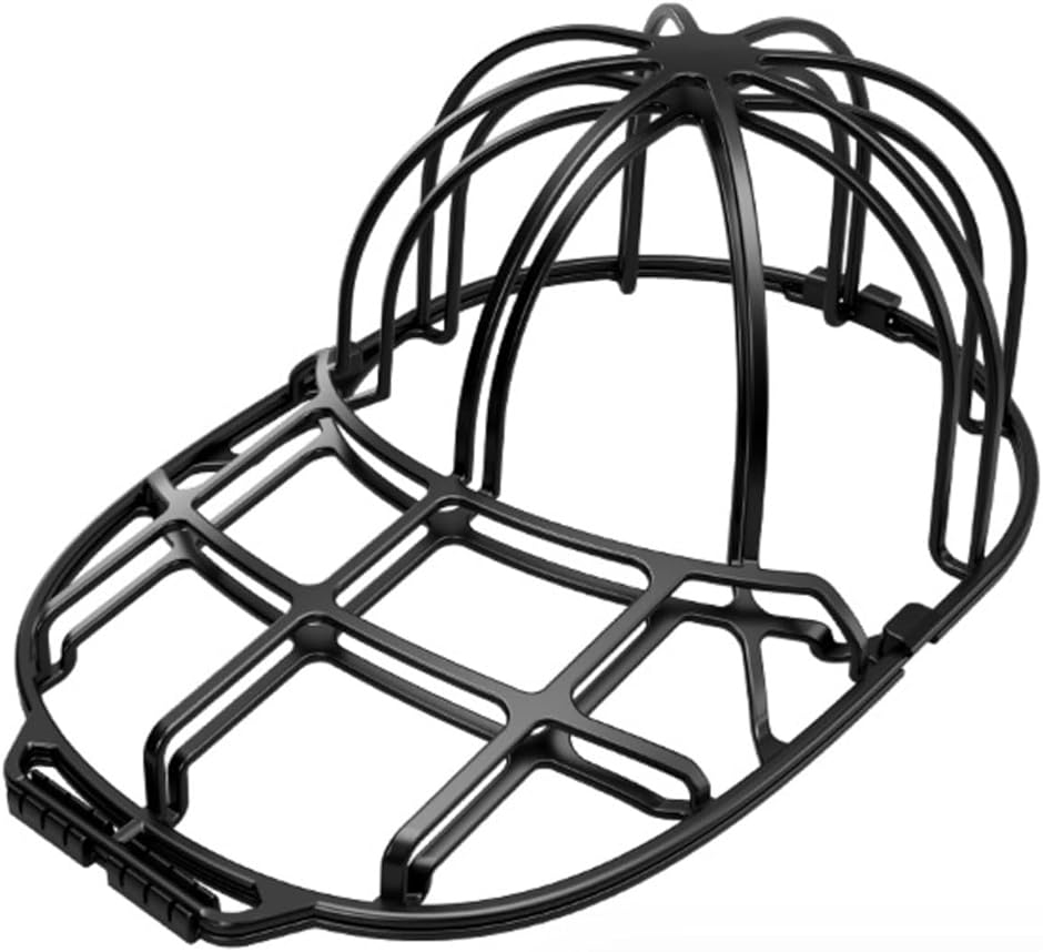 キャップウォッシャー キャップクリーニング 帽子 型崩れ防止 シワ防止 洗濯ネット(ブラック)