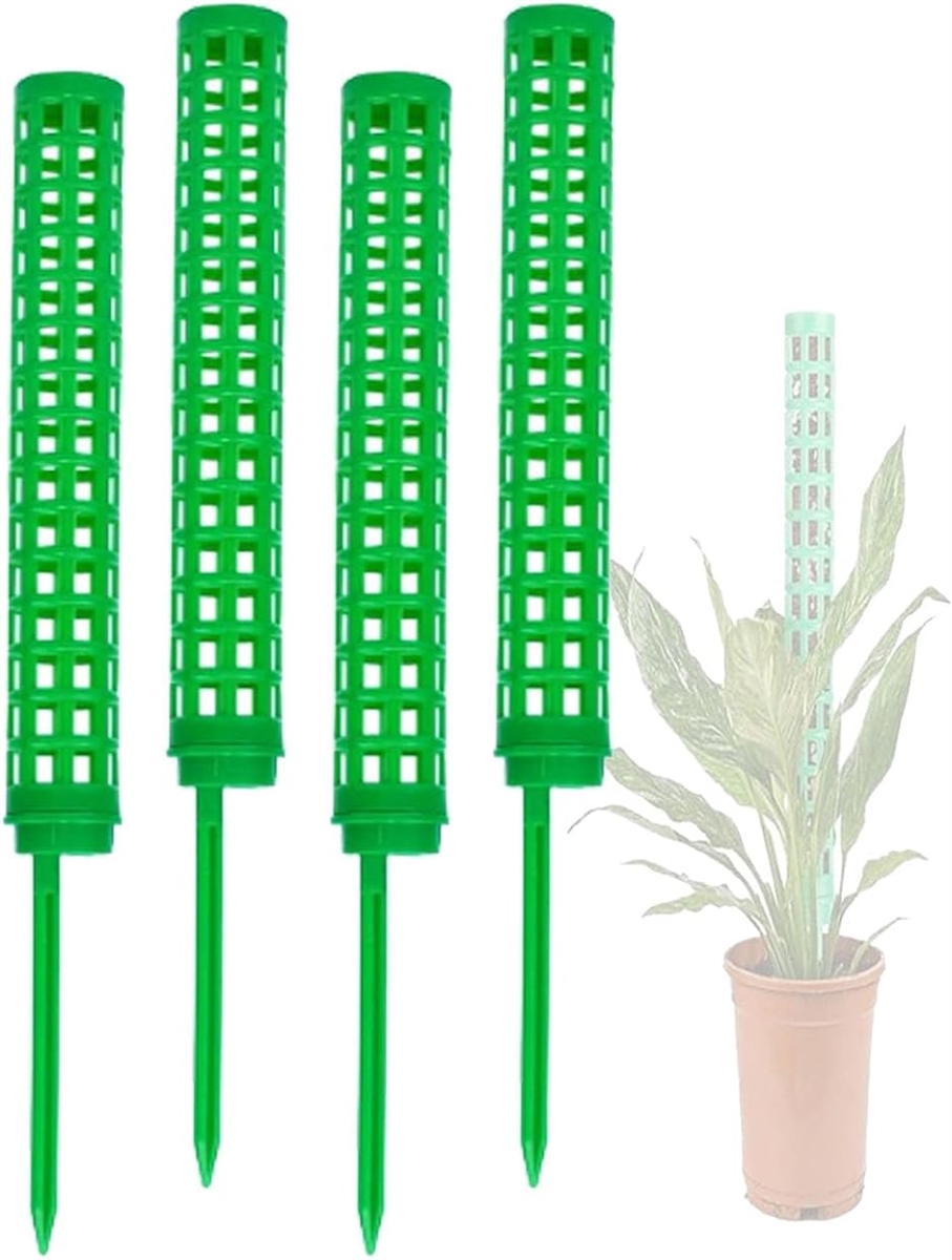 モスポール 支柱 4本セット 連結可 観葉植物 プラスチック グリーン( Green)｜horikku