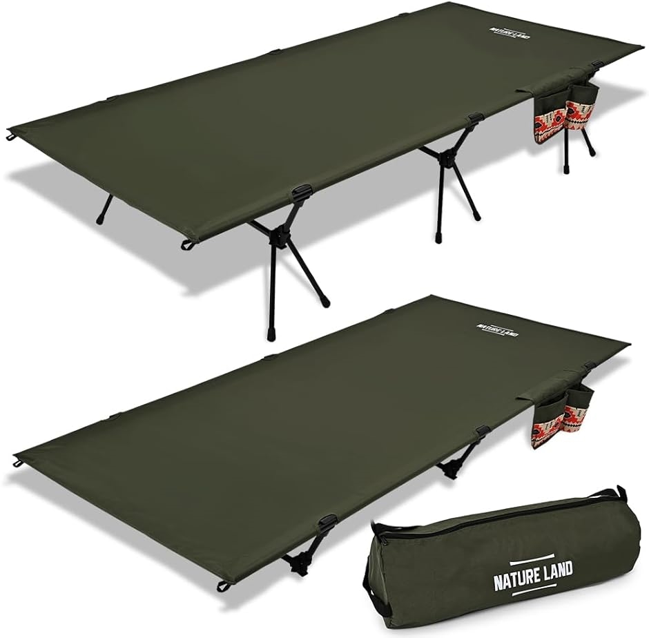 キャンプインストラクター推薦 コット ワイド 90cm 2WAY 600D