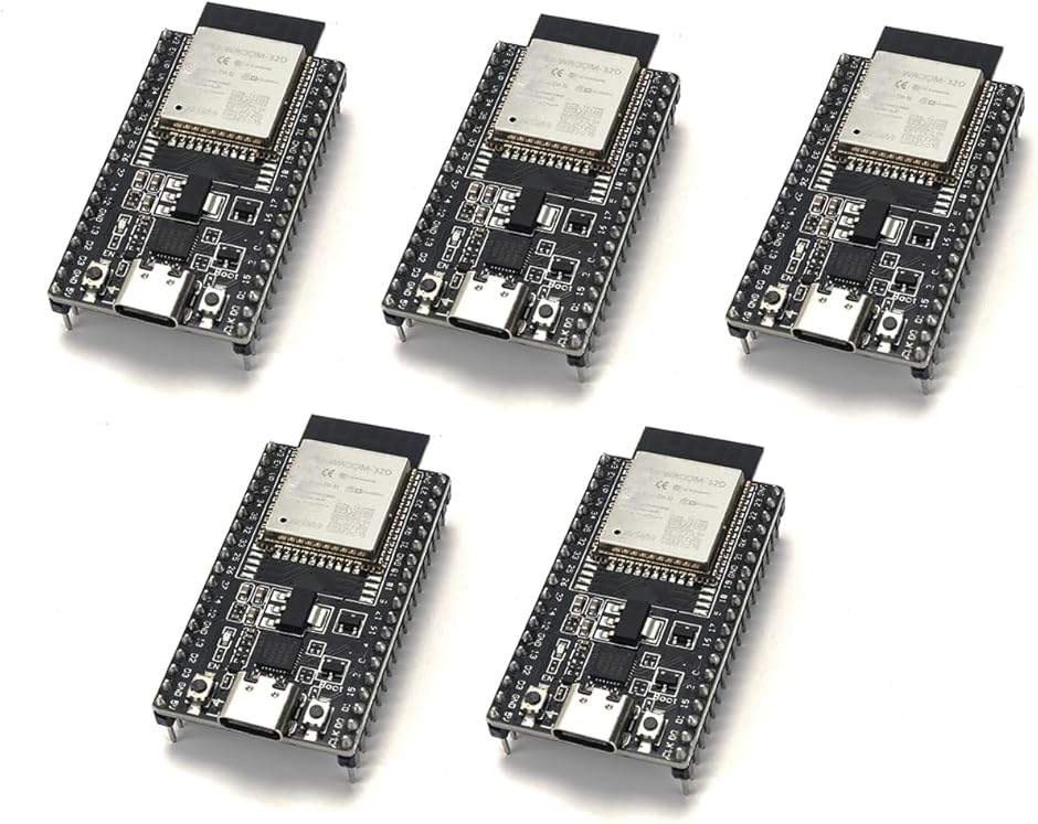 ESP32 DevKitC ESP-WROOM-32D Type-C ESP-32 WiFi BLE 5個セット