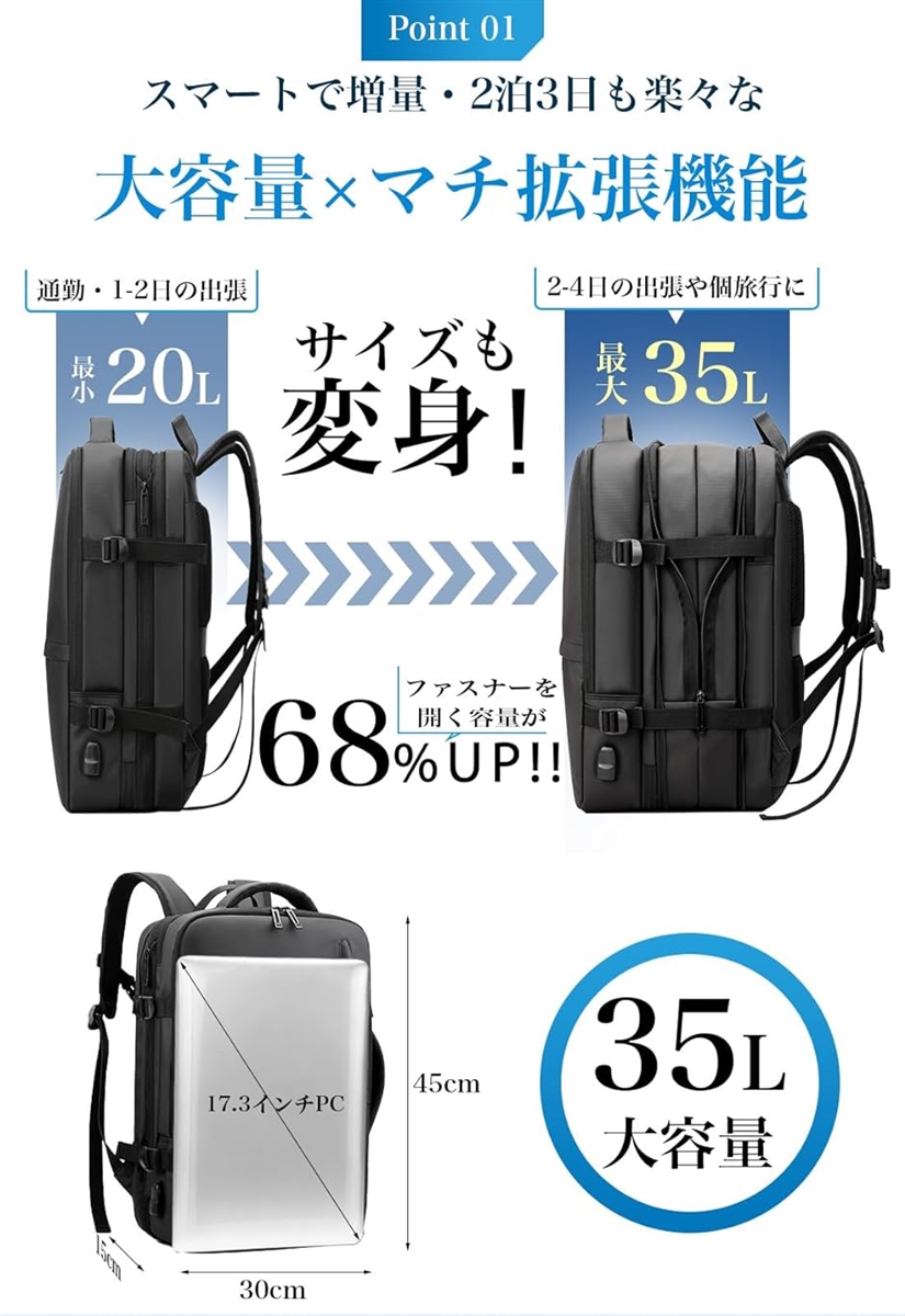 17インチ ノートパソコン リュックサックの商品一覧 通販 - Yahoo