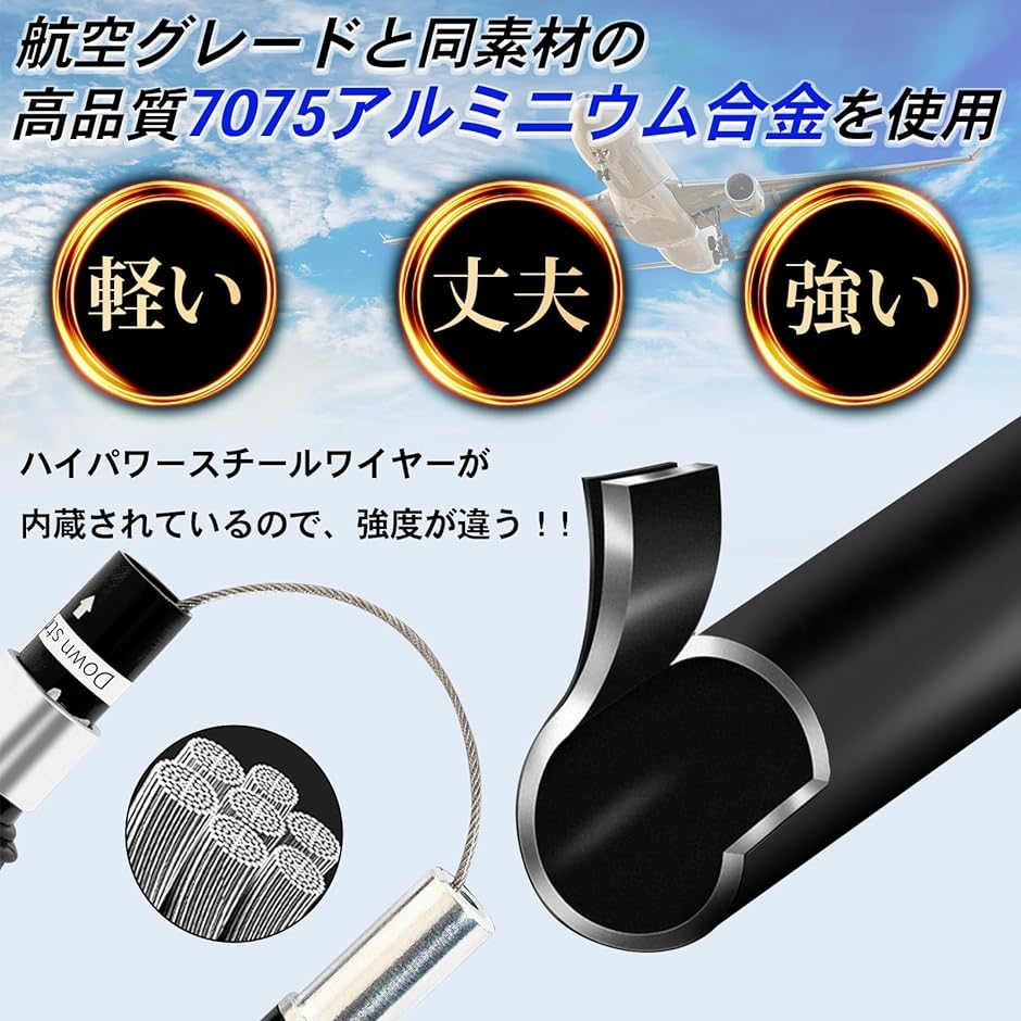 トレッキングポール 登山 杖 折りたたみ 軽量アルミ製 2本セット アウトドア ウォーキング ハイキング( ブルー,  ロングタイプ)｜horikku｜05