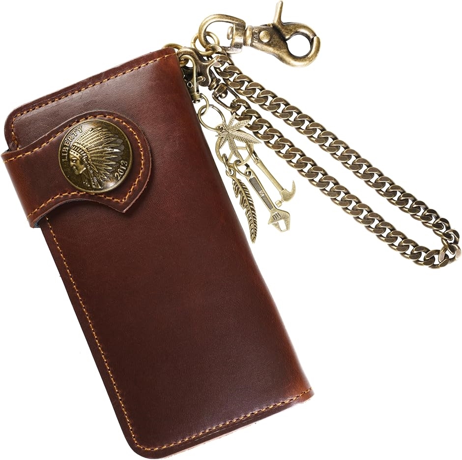 renoma 牛革 メンズ かぶせ 長財布 内側 ゴート 山羊革 本革