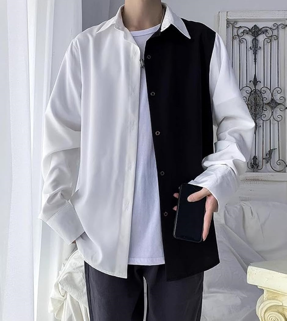 CULLNI [クルニ]Double Satin Bi Color Zip Shirt 24AW