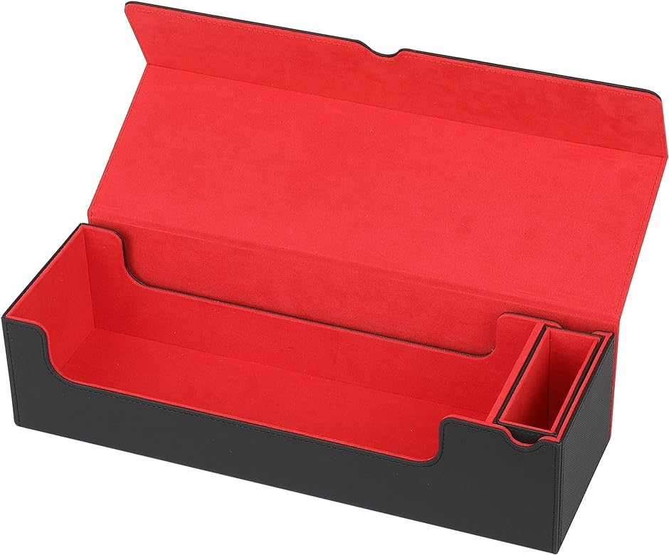 トレカ デッキケース マグネットで取り外し可能 カードケース レザー ストレージ ダイス入れあり( スマートサイズ（本体のみ）)