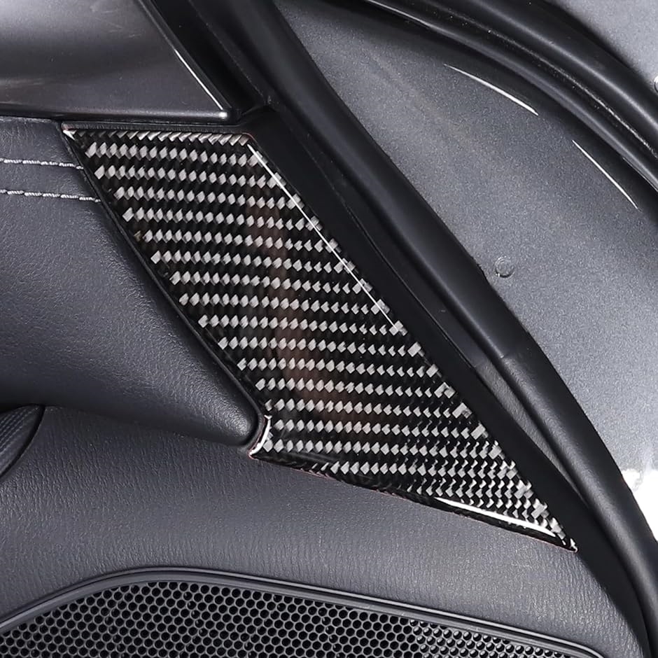 新型 マツダ ロードスター RF ND系 2016〜2023に適用 ドアトリムパネル カーボンファイバー製 貼付タイプ( カーボン調)