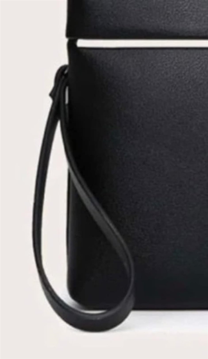 クラッチバッグ セカンドバッグ メンズ PUレザー ストラップ付き 手持ちバッグ 軽量( 18cmx30cmx3cm)｜horikku｜04